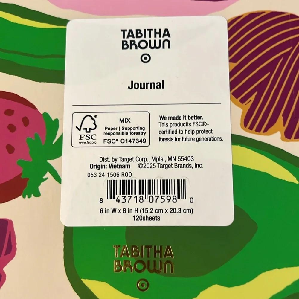 NWT Gratitude Business Journal - Tabitha Brown for Target